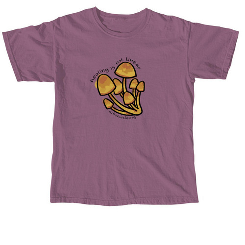 Healing is Not Linear, a Berry Comfort Colors Unisex Tee