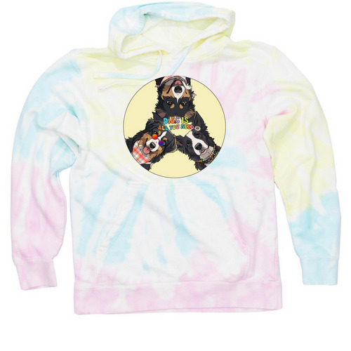 3rd Annual Disc Is All You Need, a Sunset Swirl Tie Dye Pullover Hoodie