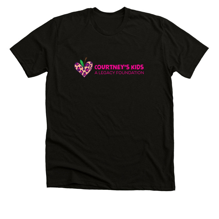 Courtney's Kids Adult Tees, a Solid Black Blend Premium Unisex Tee
