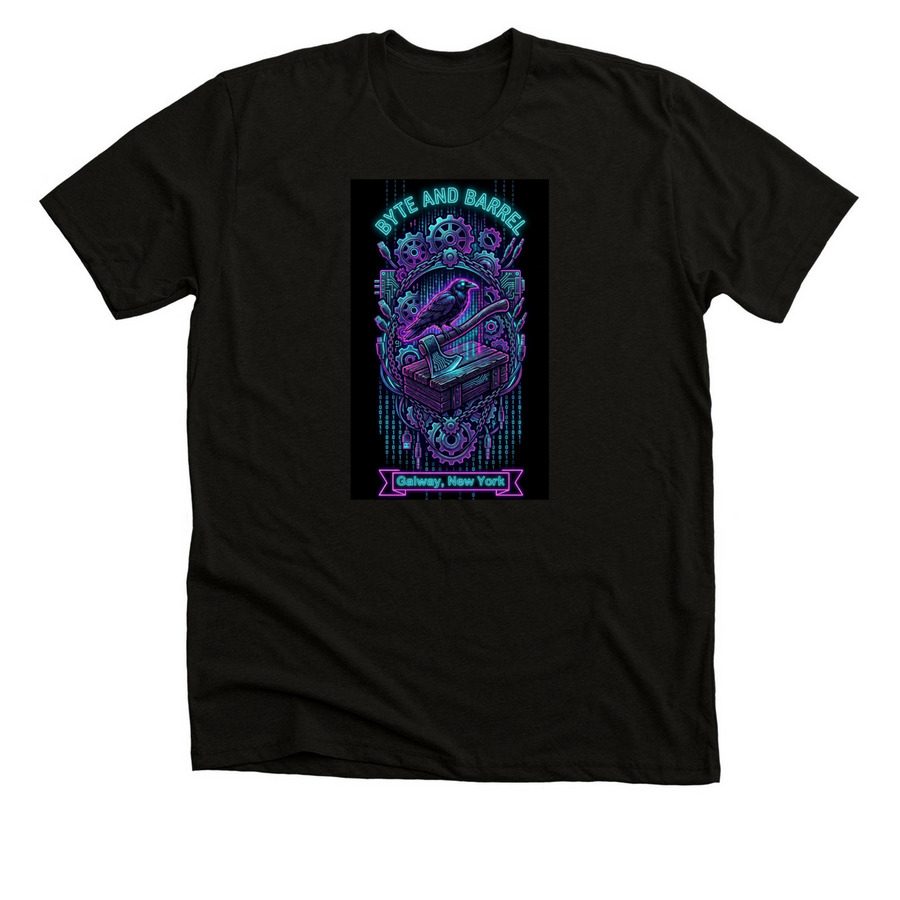 Raven&nbsp;, a Solid Black Blend Premium Unisex Tee