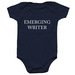 Emerging Writer Onesie, a Navy Infant Onesie