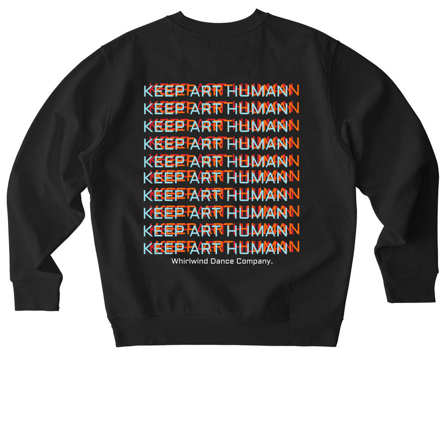 HUMAN GENERATED - shirts, a Black Stanley/Stella Unisex Changer 2.0 Crewneck Sweatshirt (back-view)