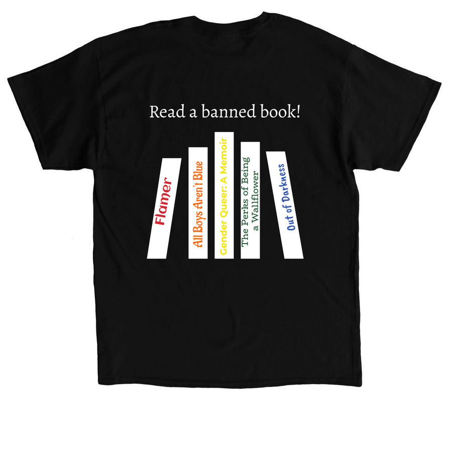 Join the banned, a Black Classic Unisex Tee (back-view)