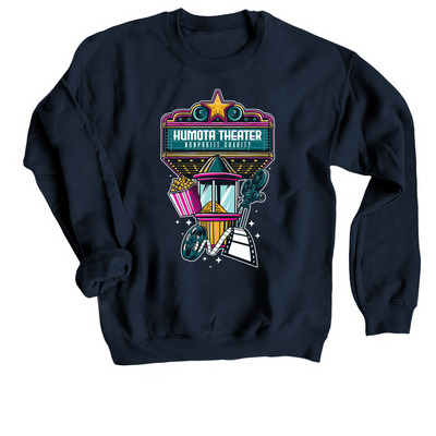 Humota Theater - custom, a Navy Crewneck Sweatshirt