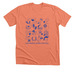 Iconic Tee, a Heather Sunset Premium Unisex Tee