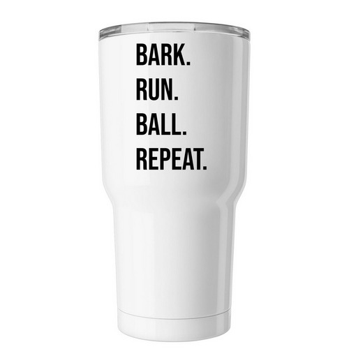 Clean Run Canteen, a White Insulated Tumbler