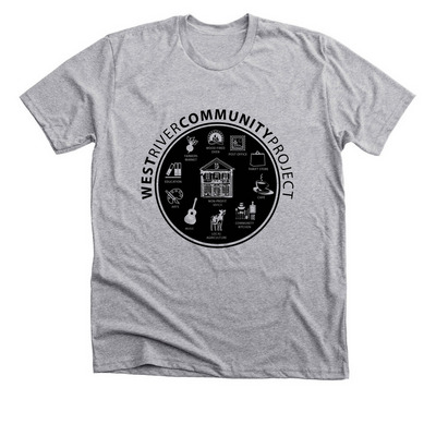 West River Community Project, a Athletic Heather Premium Unisex Tee