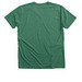Radicalized by Basic Decency, a Heather Grass Green Premium V-Neck Tee (back-view)