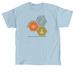 Honeycomb Trio&nbsp;, a Light Blue Classic Unisex Tee