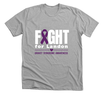 Fight for Landon, a Athletic Heather Premium Unisex Tee