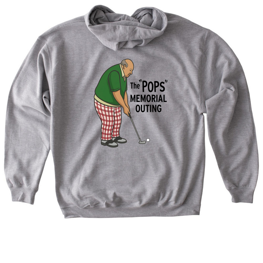 Sweatshirt, a Sport Grey Gildan Softstyle Pullover Hoodie (back-view)