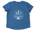 Port of Atlantia Crew - Tanks, a Azure Blue Allmade Eco Triblend Women?s Scoop Neck Tee (back-view)