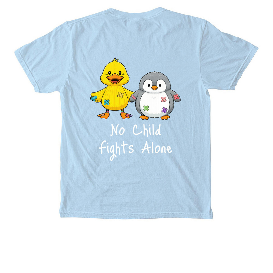 Team Eleanor - Adult Pocket Shirts, a Chambray Comfort Colors Pocket Tee (back-view)