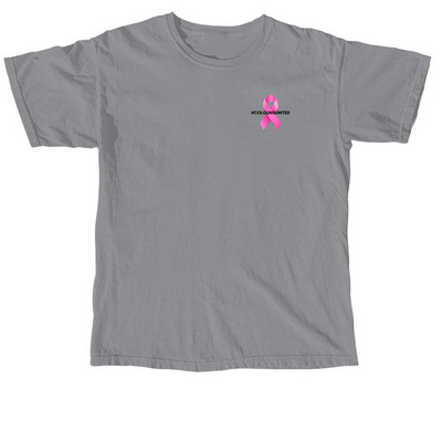 Breast Cancer Awareness, a Granite Comfort Colors Unisex Tee