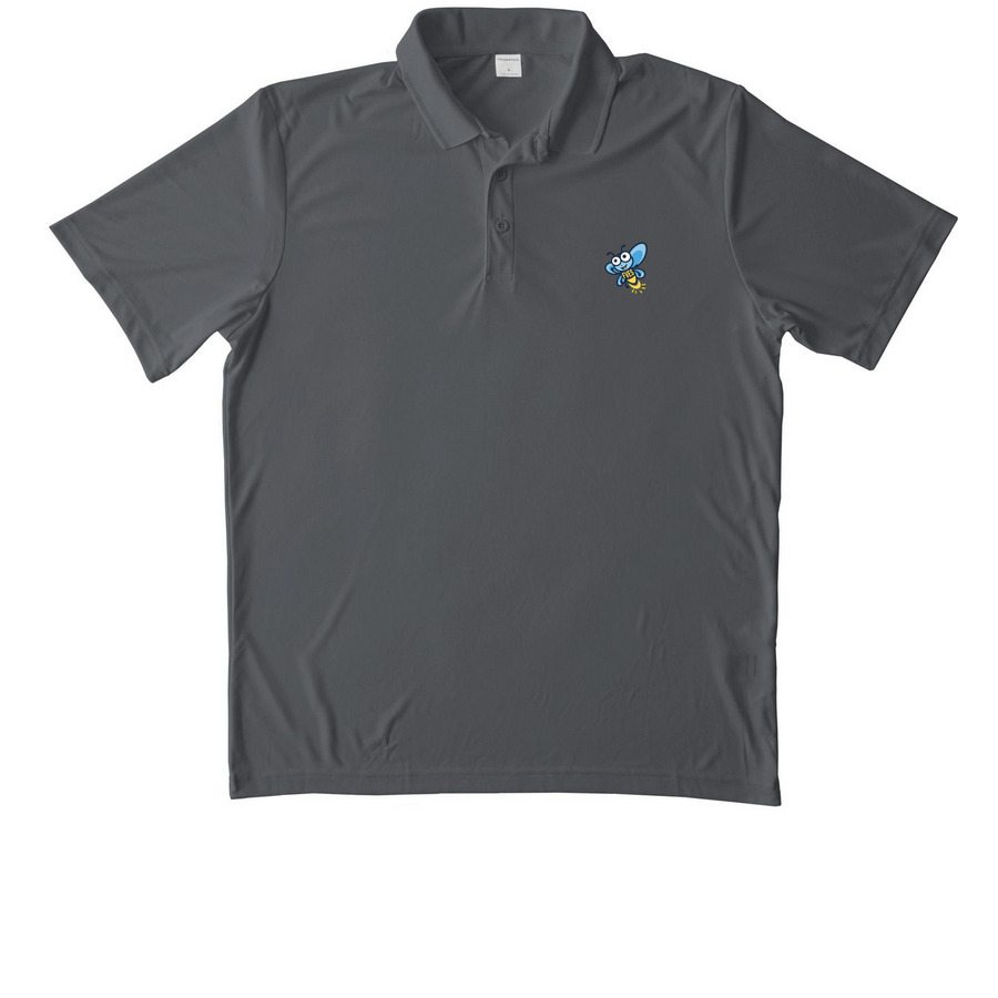 Firefly Polo, a Iron Grey Unisex Performance Polo
