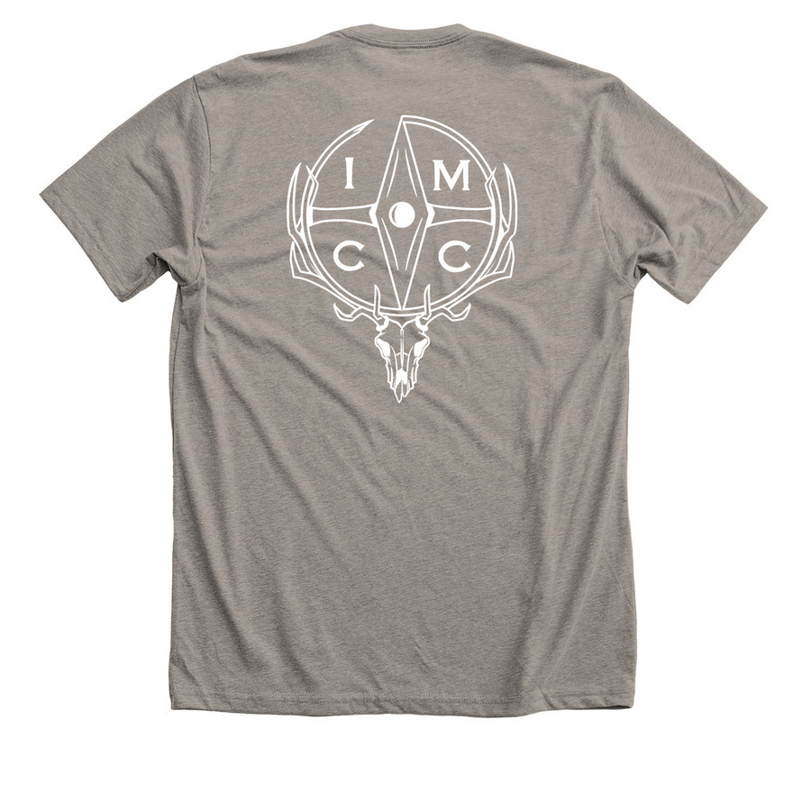 Elk I.M.C.C. - Other Apparel, a Heather Stone Premium Unisex Tee (back-view)
