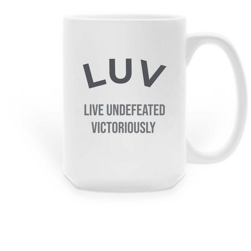 LUV MOTIVATIONAL QUOTE SERIES&nbsp;, a White Large Coffee Mug