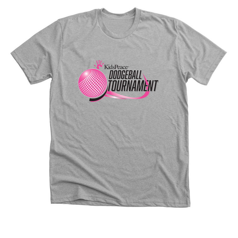 3rd Annual KidsPeace Dodgeball Tournament&nbsp;, a Athletic Heather Premium Unisex Tee