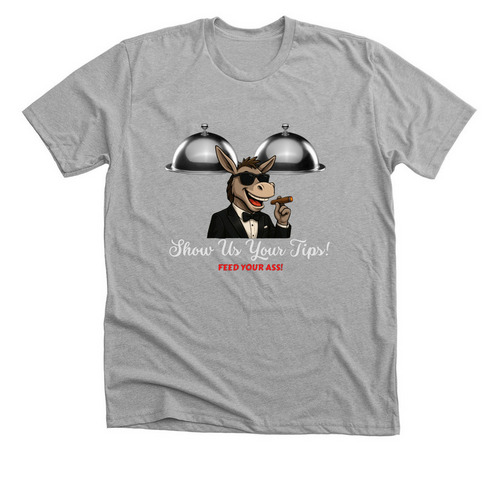 Big Tips, a Athletic Heather Premium Unisex Tee