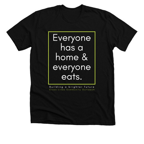 Cross-Lines' Vision, a Solid Black Blend Premium Unisex Tee