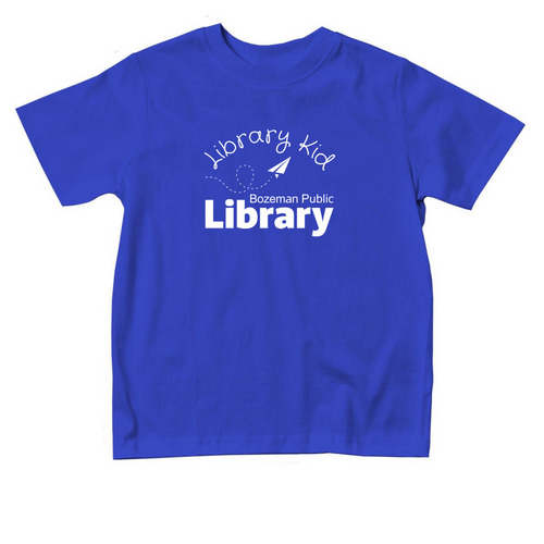 Bozeman Library Kid Shirt, a Royal Blue Toddler Tee