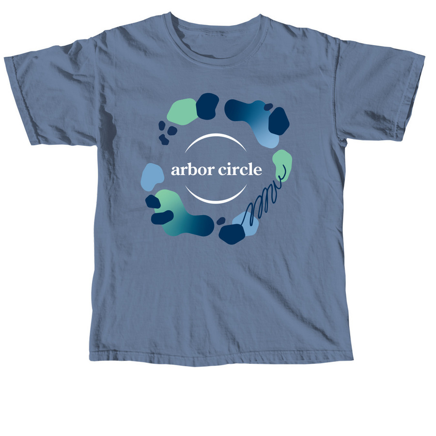 Arbor Circle Abstract, a Blue Jean Comfort Colors Unisex Tee