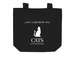 Leaf Coneybear Has CATS, a Black Organic Cotton Tote Bag