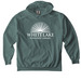WLTL - Lg Logo White, a Blue Spruce Comfort Colors Pullover Hoodie