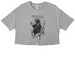 Black Philip Friday - Black Design, a Athletic Heather Women?s Cropped Cotton Tee
