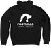 831 Zip Up Hoodie, a Black Zip Up Hoodie (back-view)