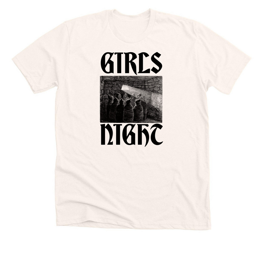 Girls Night, a Heather Natural Premium Unisex Tee