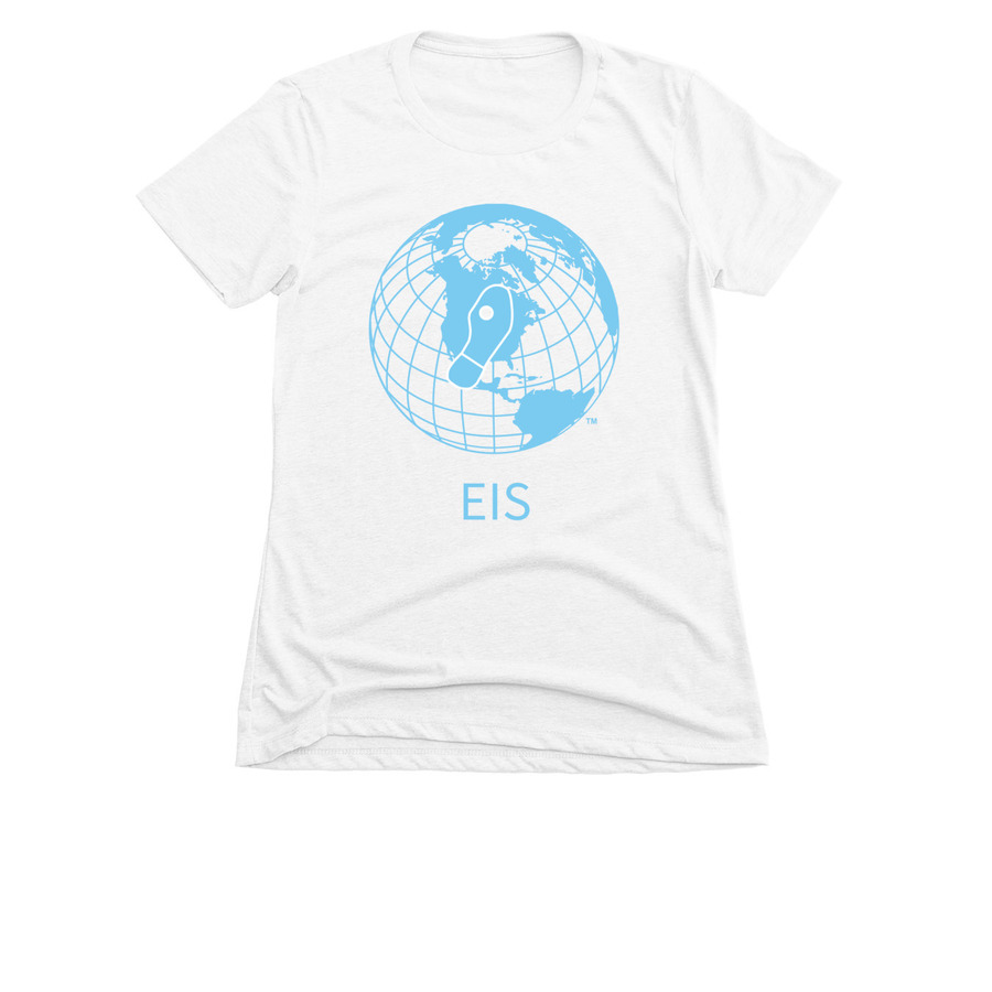 EIS white shirts/sweatshirts, a White Women's Slim Fit Tee