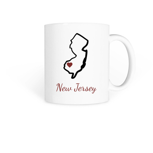 Home State Inspiration Red, a White Coffee Mug