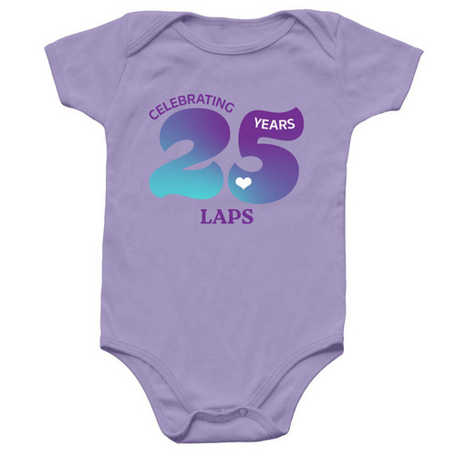 Oh Baby, LAPS Turns 25!, a Lavender Infant Onesie