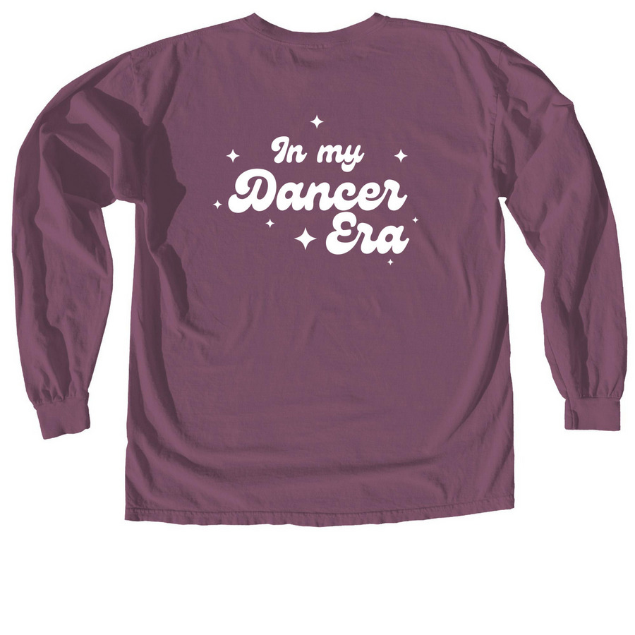 DDC Dancer Era, a Berry Comfort Colors Long Sleeve Tee (back-view)