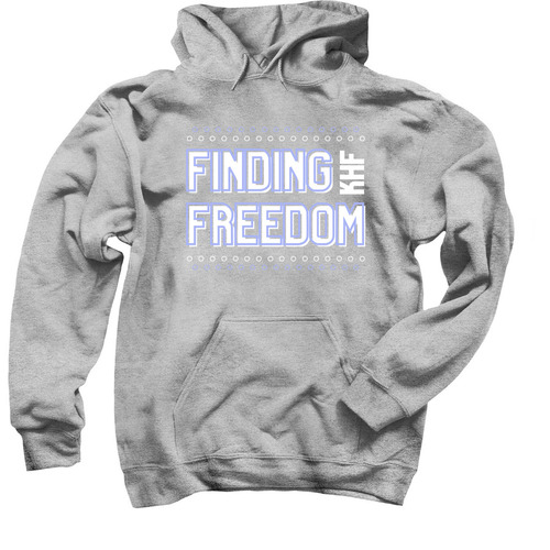 "Finding Freedom", a Sport Grey Pullover Hoodie