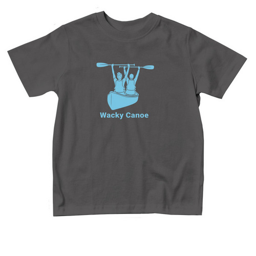 Wacky Canoe, a Charcoal Toddler Tee