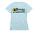 Spina Bifida - Blooming Beyond (women) invert, a Ice Blue Women's Slim Fit Tee (back-view)