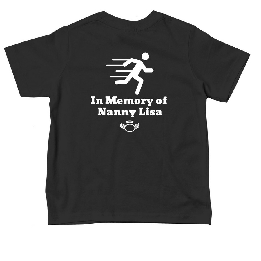 Toddler Shirt, a Black Toddler Tee (back-view)