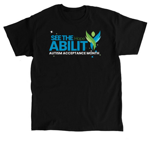 See the Ability -&nbsp; Autism Acceptance Month, a Black Classic Unisex Tee