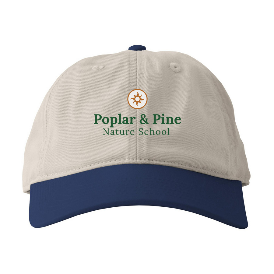 Poplar & Pine Hats - Light, a Oyster/ Pacific Printed Eco Baseball Cap