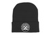 CHAOS BEANIE, a Black Printed Cuffed Beanie