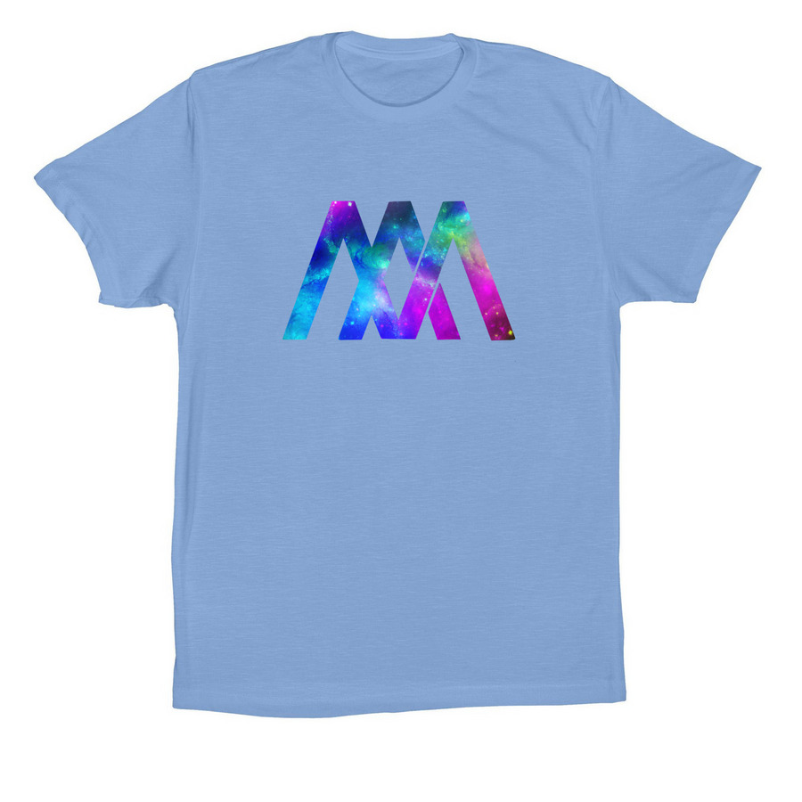 AMITW Space Logo, a Carolina Blue Premium Cotton Tee