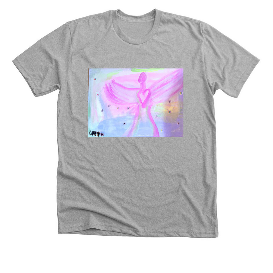 Angel t-shirt, a Athletic Heather Premium Unisex Tee