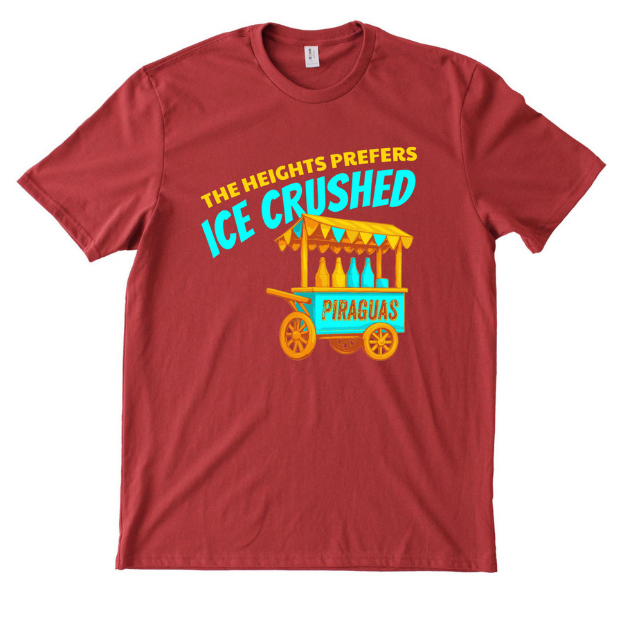 Piraguas I.C.E. The Heights, a Beet Red Allmade Heavyweight Recycled Cotton Tee