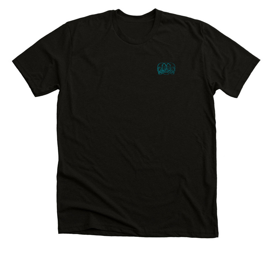 Never Use Alone&nbsp;, a Solid Black Blend Premium Unisex Tee