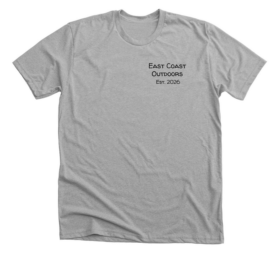 East Coast Outdoors, a Athletic Heather Premium Unisex Tee