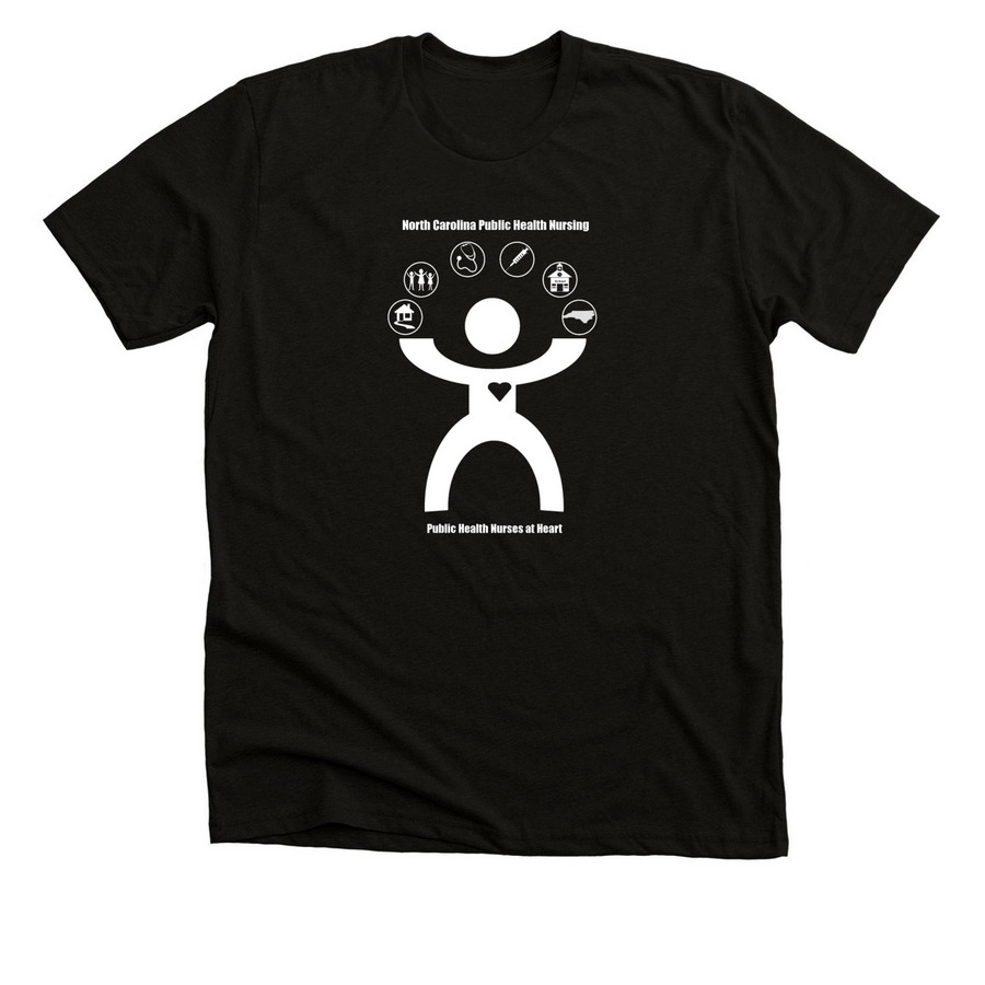 Nursing Section Merchandise: Black and White, a Solid Black Blend Premium Unisex Tee