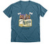 Bookstore Cats Shop Local, a Heather Deep Teal Premium V-Neck Tee