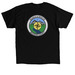 Madison S&R Color logo, a Black Classic Unisex Tee (back-view)